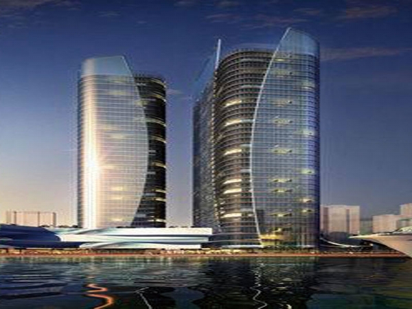 J9九游会官网配套施工的—青岛中联双子塔